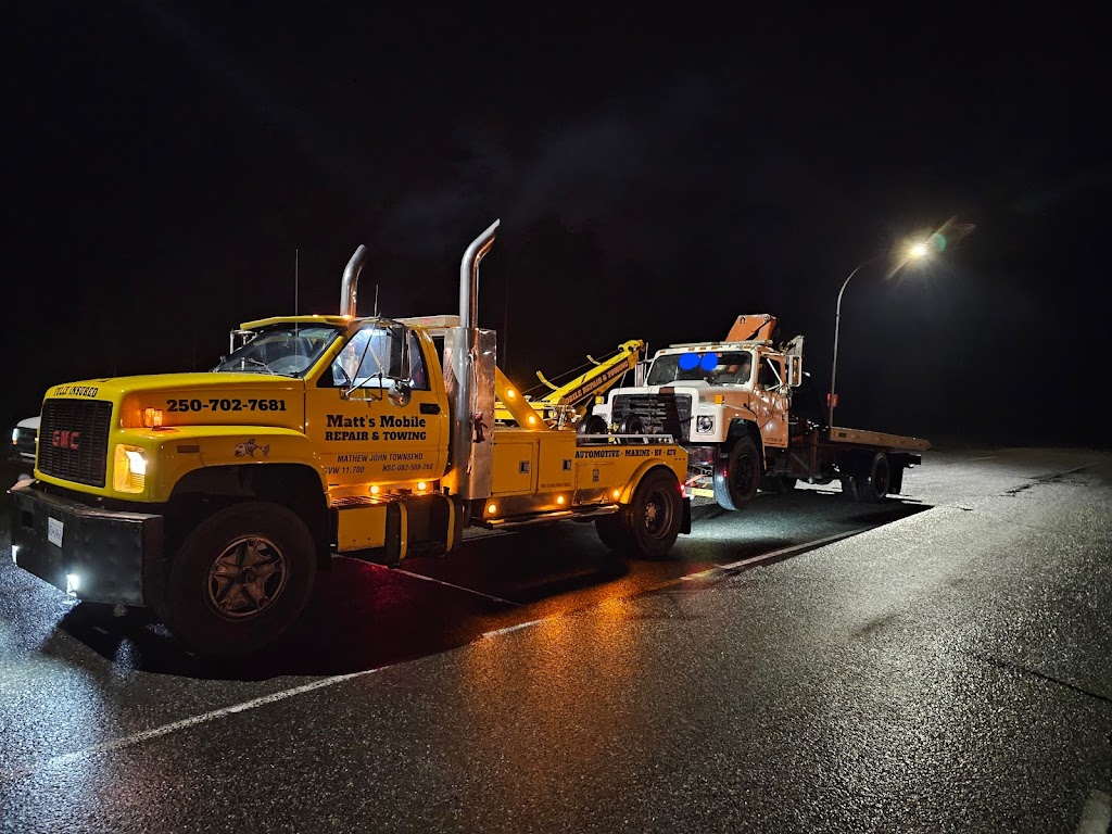 Matts Mobile Repair And Towing | 1999 Lake Trail Rd, Courtenay, BC V9N 9C3, Canada | Phone: (250) 702-7681