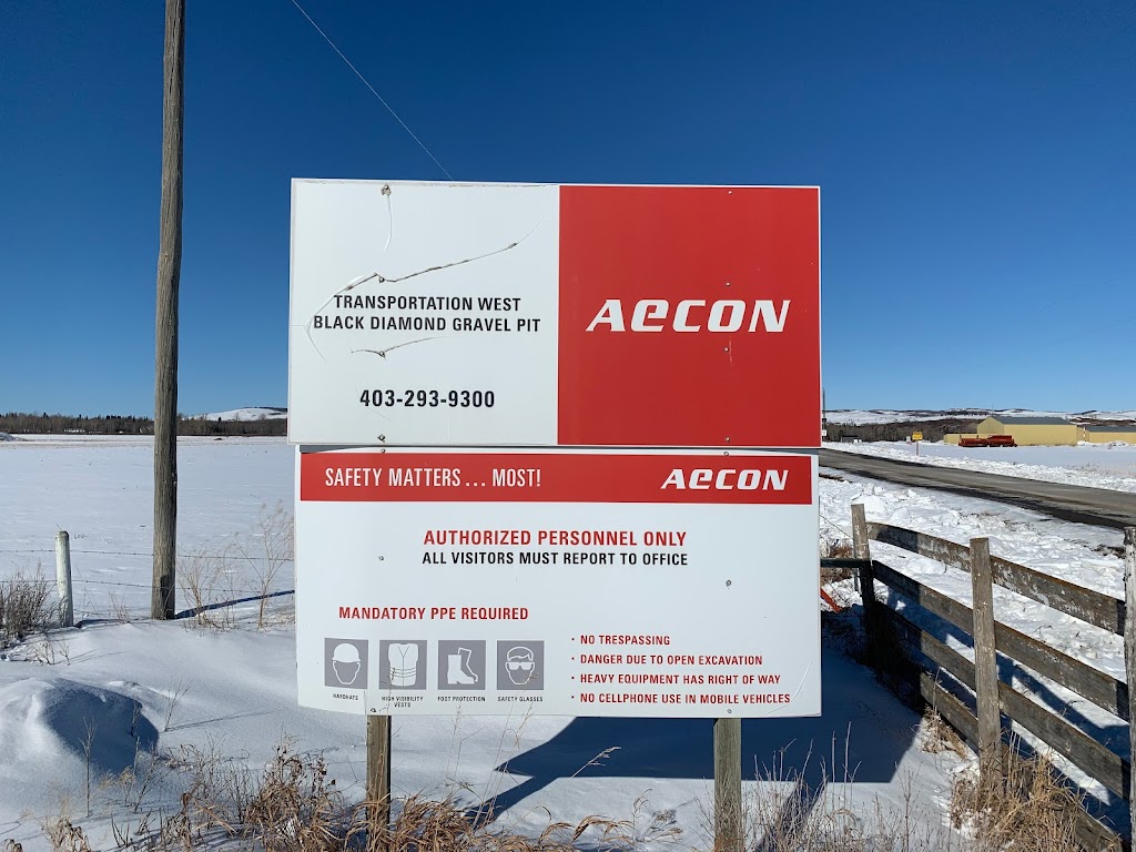 Aecon Gravel Pit | 354201 128 Street West, 128 St, Black Diamond, AB T0L 1K0, Canada | Phone: (403) 293-9300
