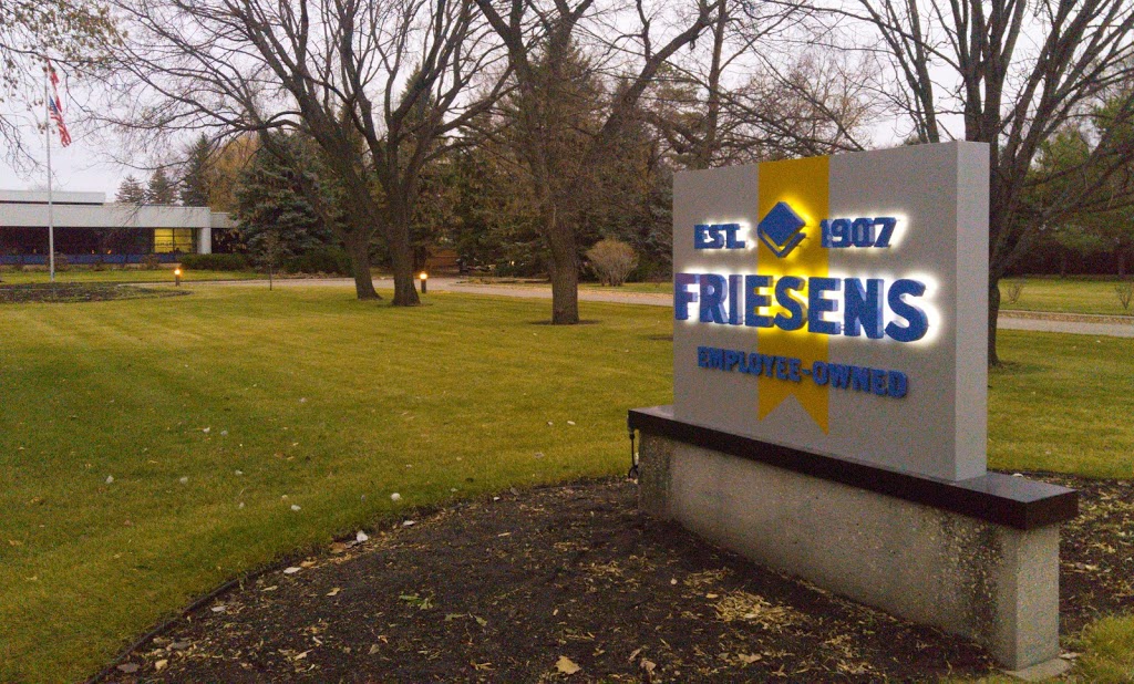 Friesens Corporation | One Printers Way, Altona, MB R0G 0B0, Canada | Phone: (204) 324-6401