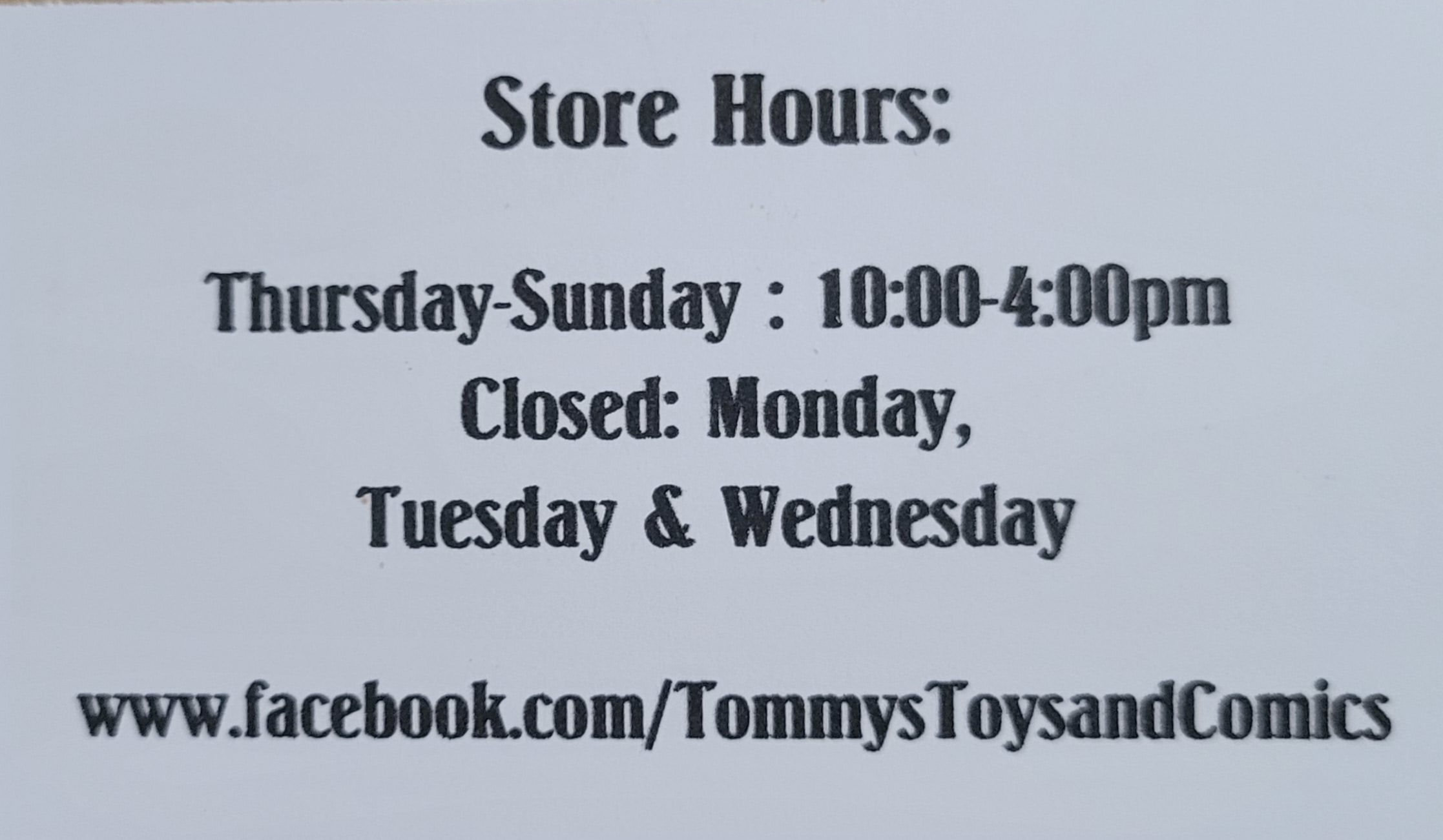 Tommys Toys & Comics | 117 Lake St, Rouses Point, NY 12979, United States | Phone: (518) 297-7733