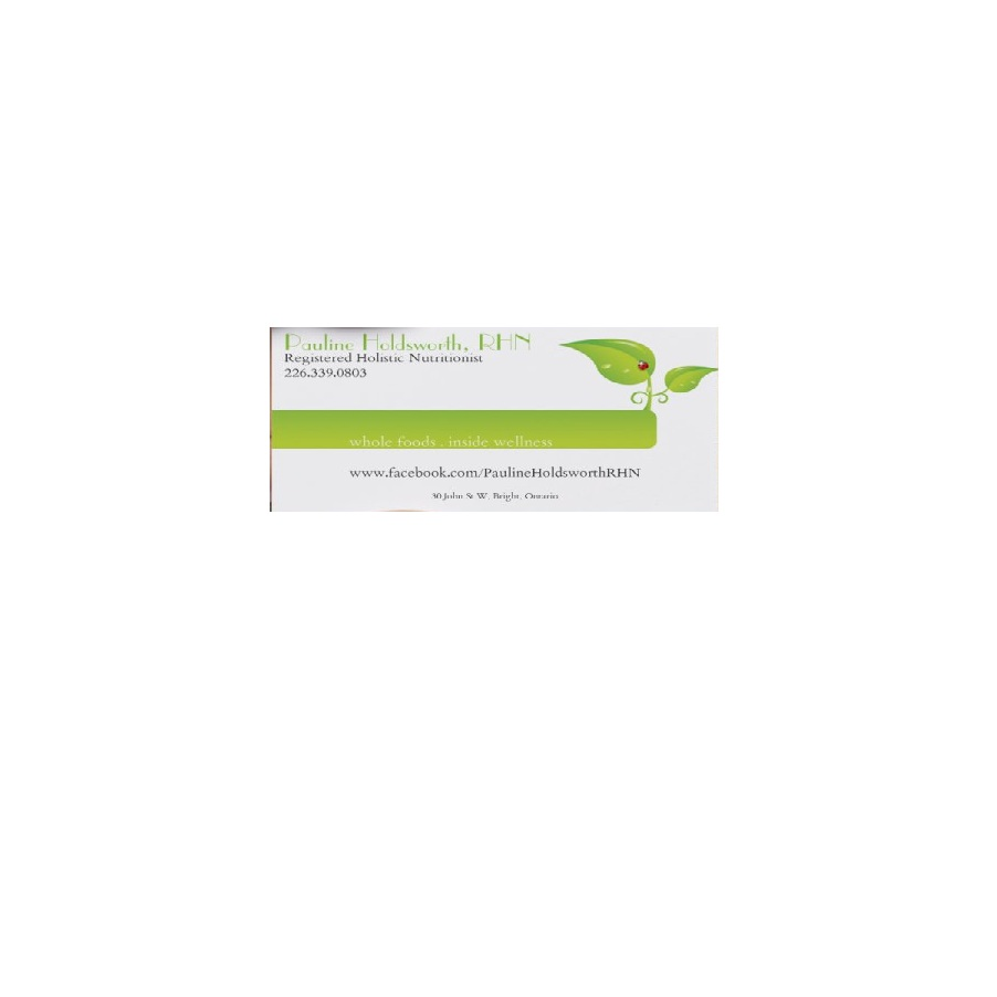 Pauline Holdsworth, RHN | 30 John St W, Bright, ON N0J 1B0, Canada | Phone: (226) 339-0803