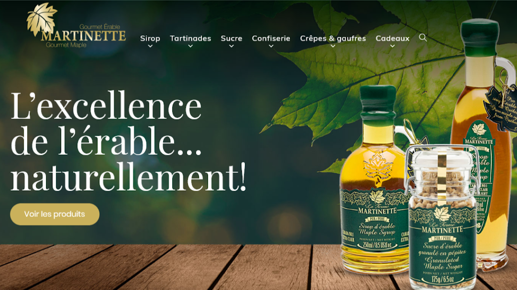 La Ferme Martinette-Division Gourmet Erable Inc | 1728 Chemin Martineau, Coaticook, QC J1A 2S5, Canada | Phone: (888) 881-4561