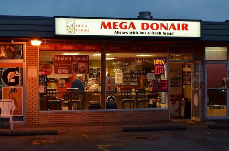 Mega Donair | 912 Clarke Rd, Port Moody, BC V3H 1N9, Canada | Phone: (778) 355-1444