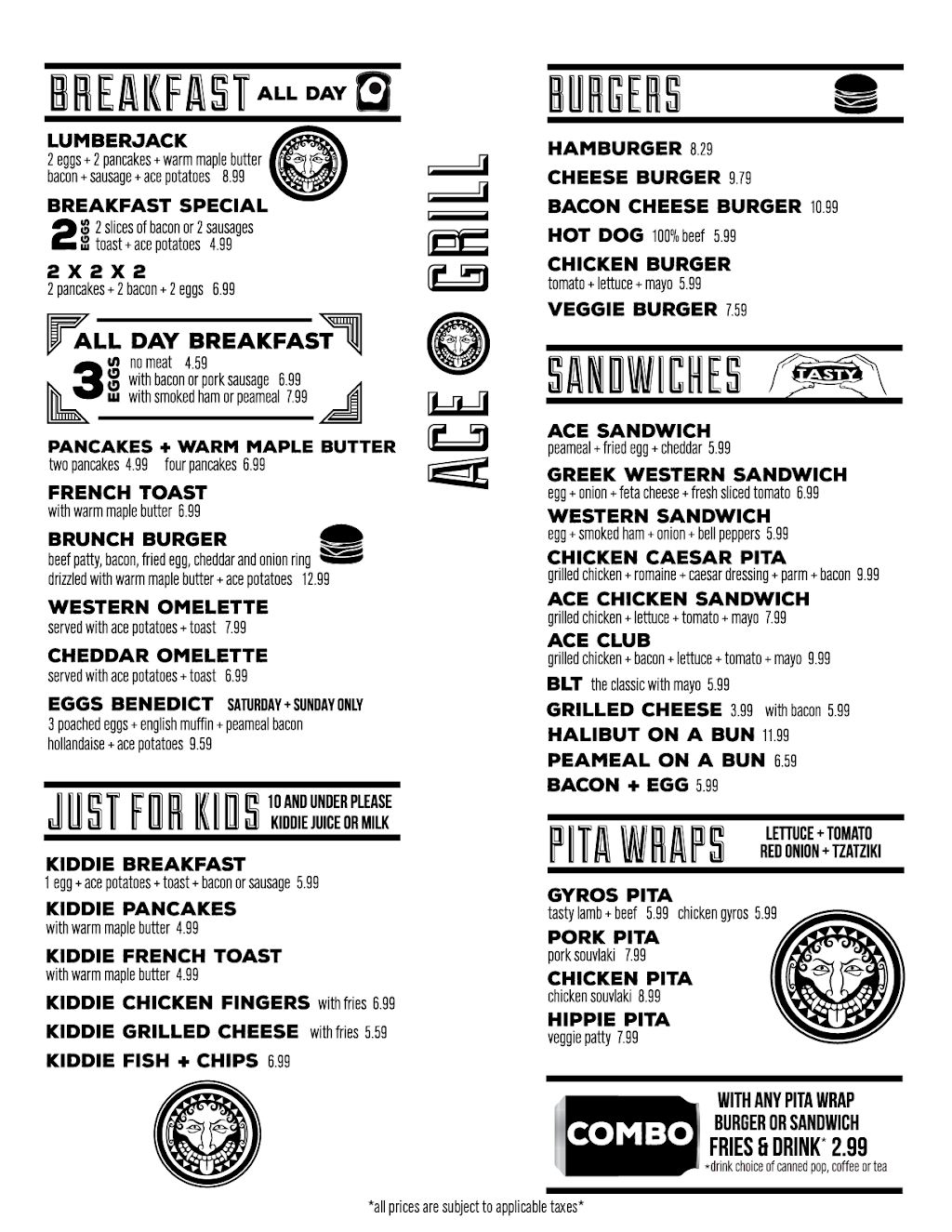 Ace Grill | 34 Yonge St S, Elmvale, ON L0L 1P0, Canada | Phone: (705) 322-6484