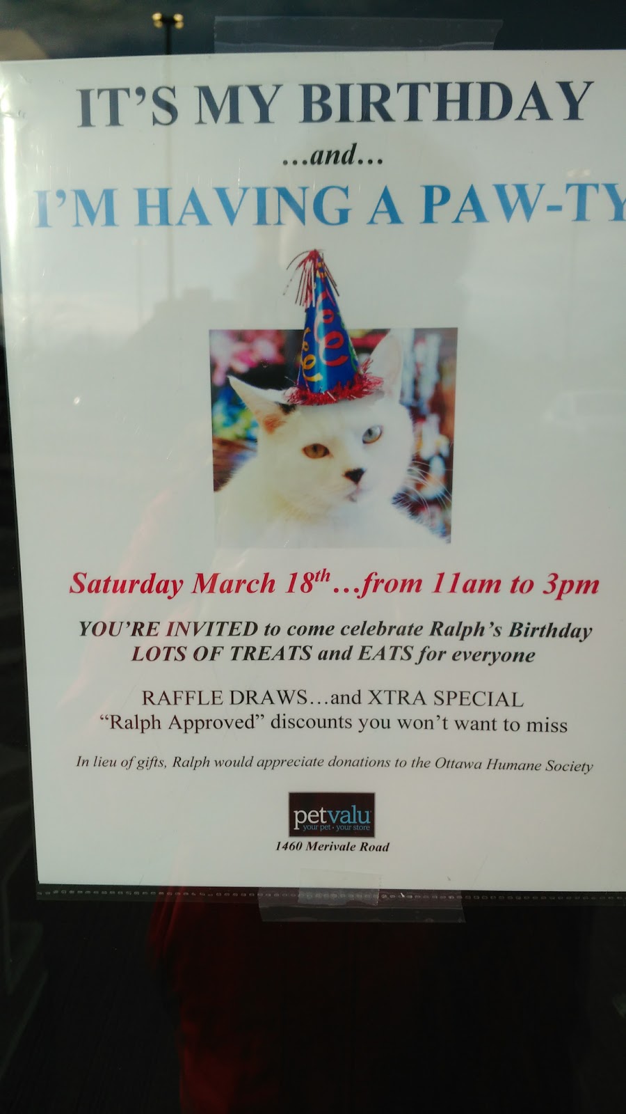Pet Valu | 1460 Merivale Rd, Nepean, ON K2E 5P2, Canada | Phone: (613) 225-4440