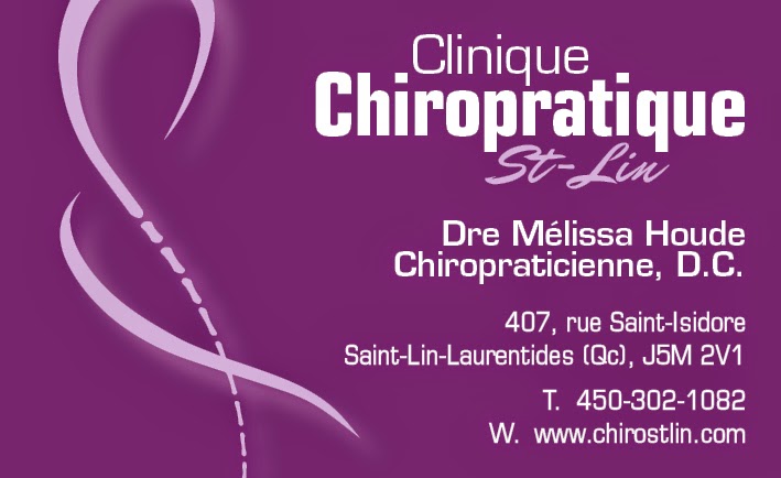 Clinique Chiropratique St-Lin | 407 Rue Saint-Isidore, Saint-Lin - Laurentides, QC J5M 2T4, Canada | Phone: (450) 302-1082
