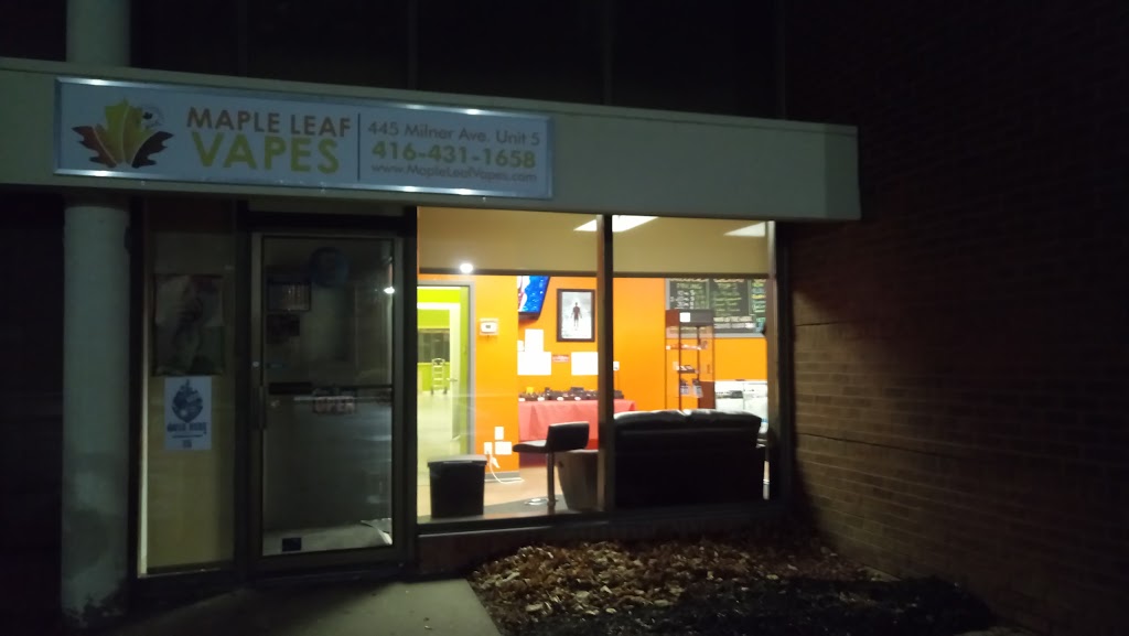Maple Leaf Vapes | 445 Milner Ave #5, Scarborough, ON M1B 2K4, Canada | Phone: (416) 431-1658