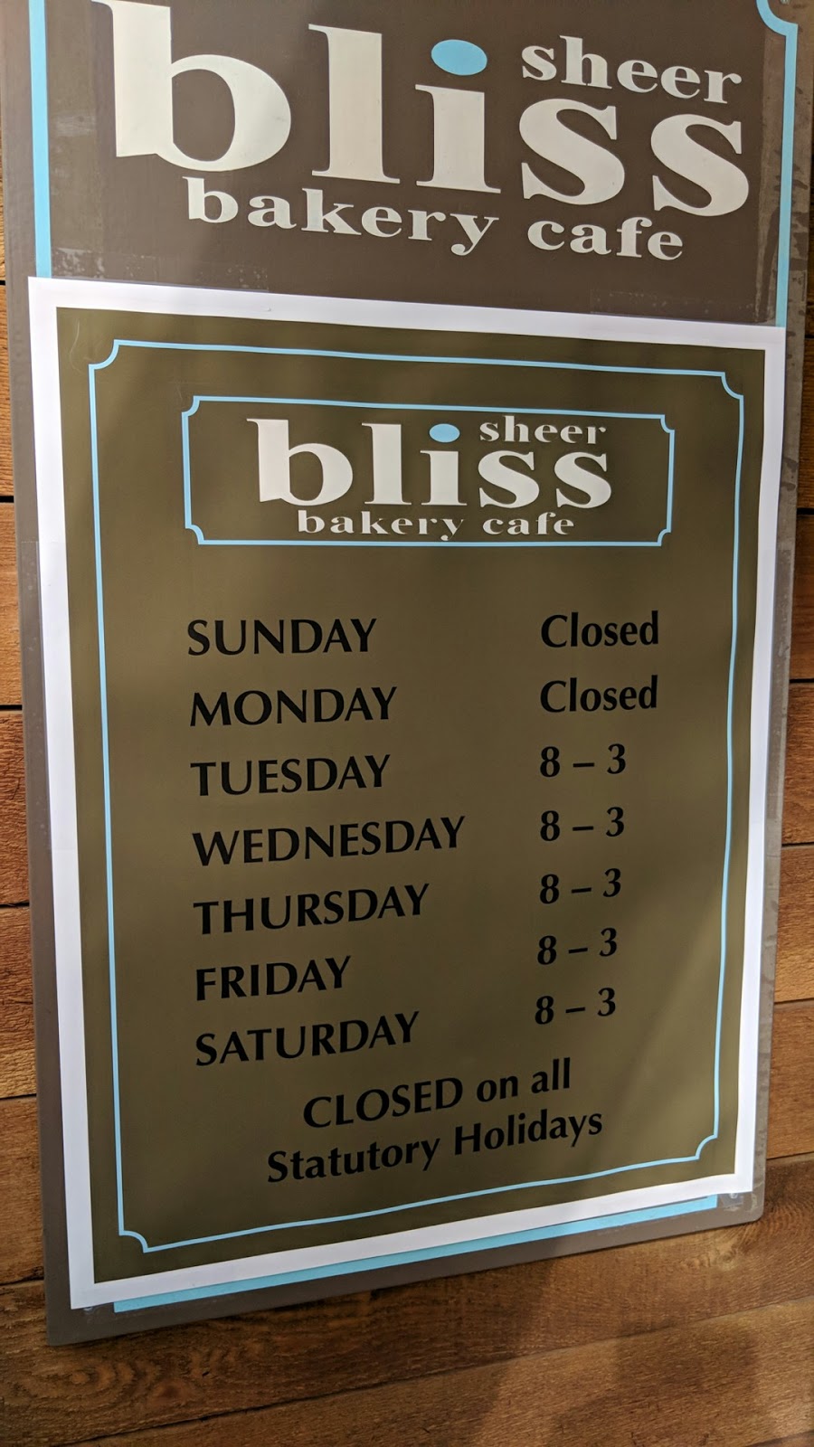 Sheer Bliss Bakery Cafe Ltd | 1001 Gibsons Way, Gibsons, BC V0N 1V7, Canada | Phone: (604) 886-8500