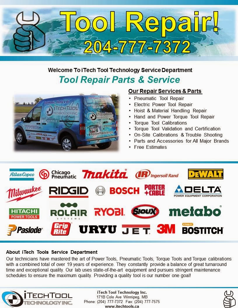 iTech Tool Technology | 171 Cole Ave, Winnipeg, MB R2L 2C5, Canada | Phone: (204) 777-7372