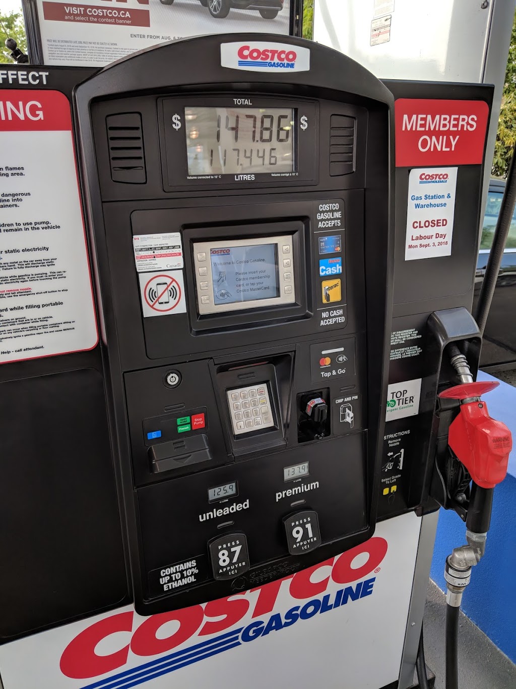 Costco Gasoline 1127 Sumas Way Abbotsford BC V2S 8H2 Canada