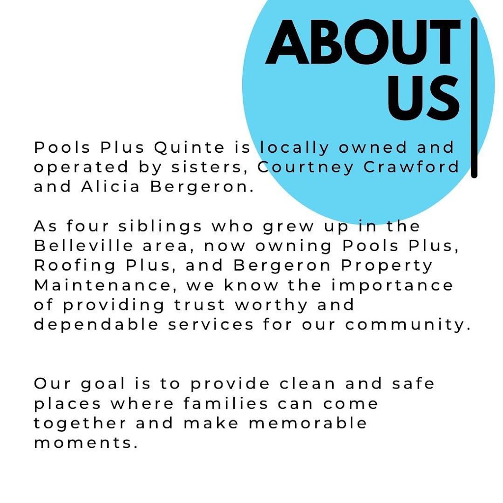 Pools Plus Quinte | Pools Plus Quinte, Belleville, ON K0K 2B0, Canada | Phone: (613) 967-7587