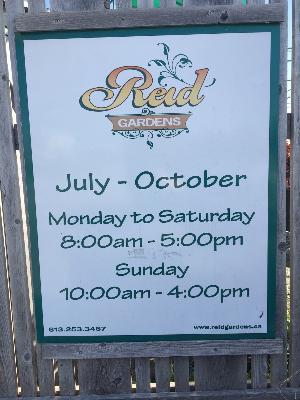 Reid Gardens | 142 Pick Rd, Carleton Place, ON K7C 3P1, Canada | Phone: (613) 253-3467