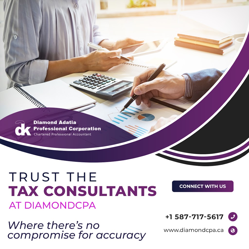 Diamond Adatia CPA - Chartered Professional Accountant Calgary | 2635 37 Ave NE, Calgary, AB T1Y 5Z6, Canada | Phone: (403) 291-5617