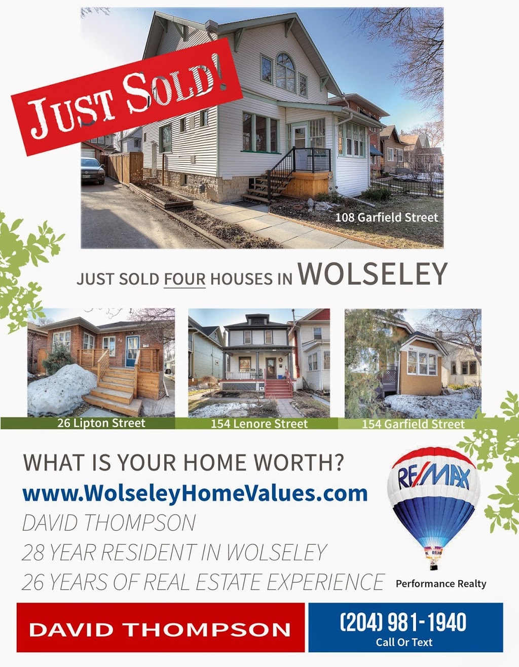 David Thompson Home Selling System | 942 St Marys Rd, Winnipeg, MB R2M 3R5, Canada | Phone: (204) 255-4204