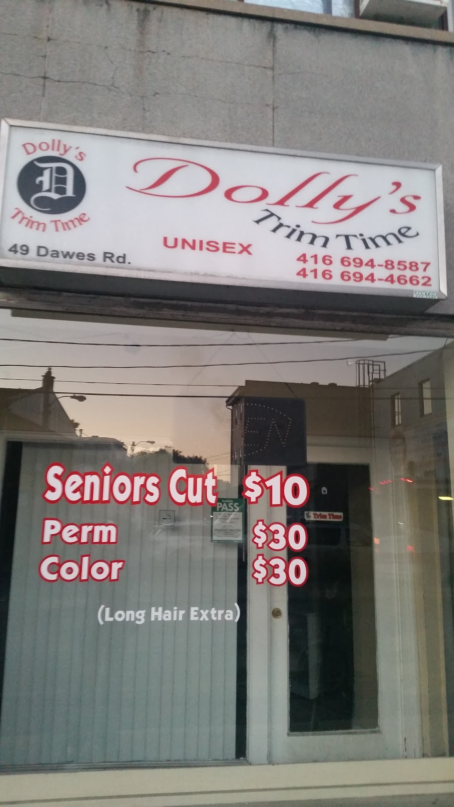 Trim Time Beauty Salon | 49 Dawes Rd, Toronto, ON M4C 5B1, Canada | Phone: (416) 694-4662