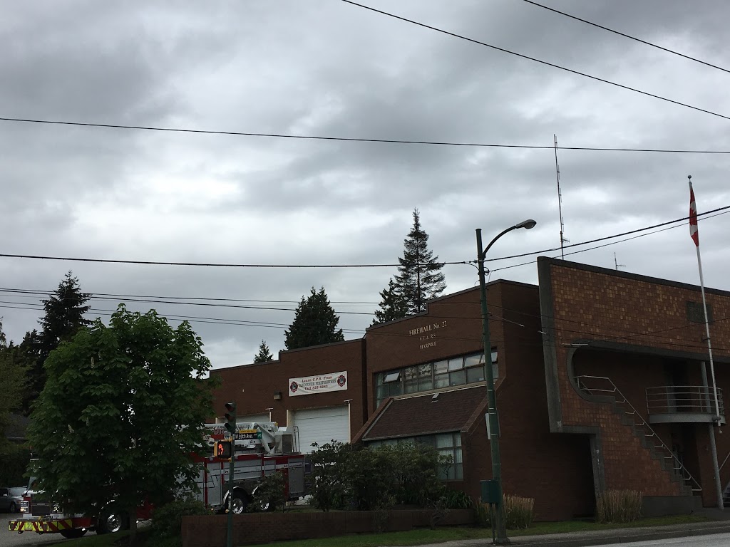 Vancouver Fire Hall No. 22 - Marpole | 1005 W 59th Ave, Vancouver, BC V6P 1Y1, Canada | Phone: (604) 665-6022
