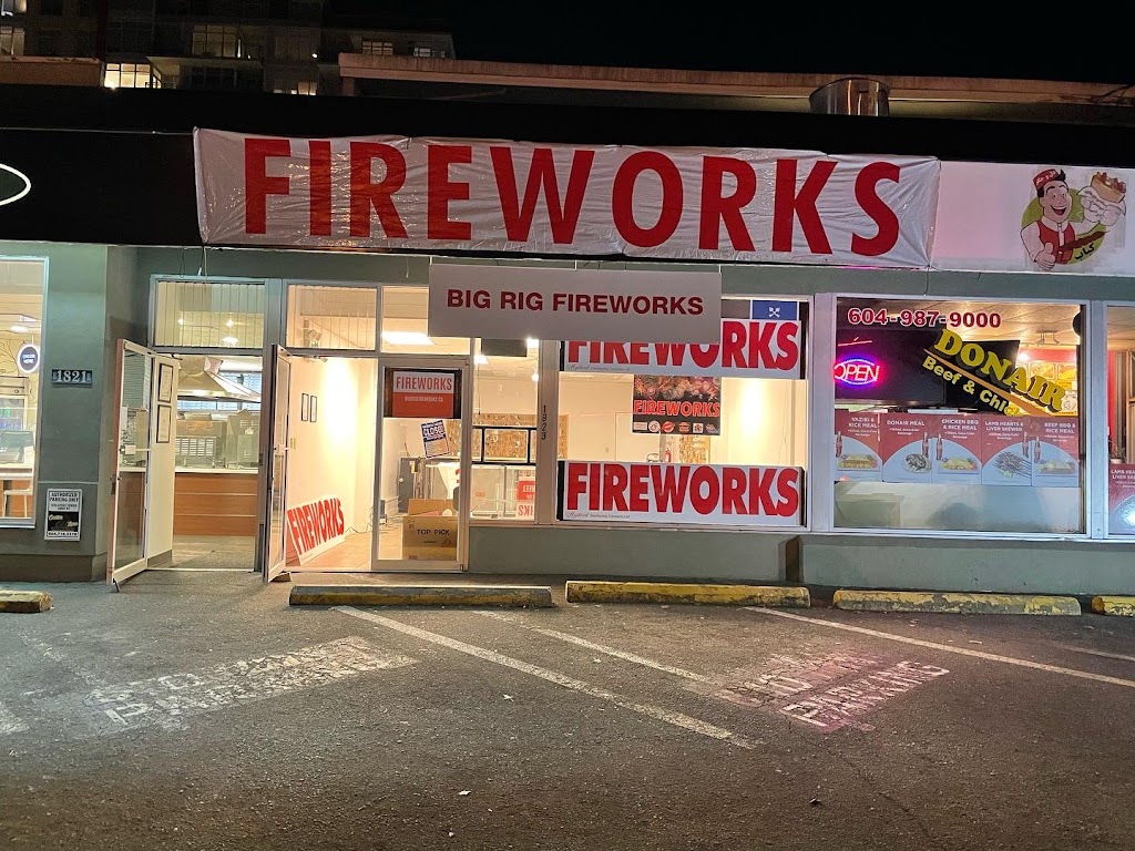 BIG RIG FIREWORKS CAPILANO | 1823 Capilano Rd, North Vancouver, BC V7P 3B5, Canada | Phone: (604) 499-6991