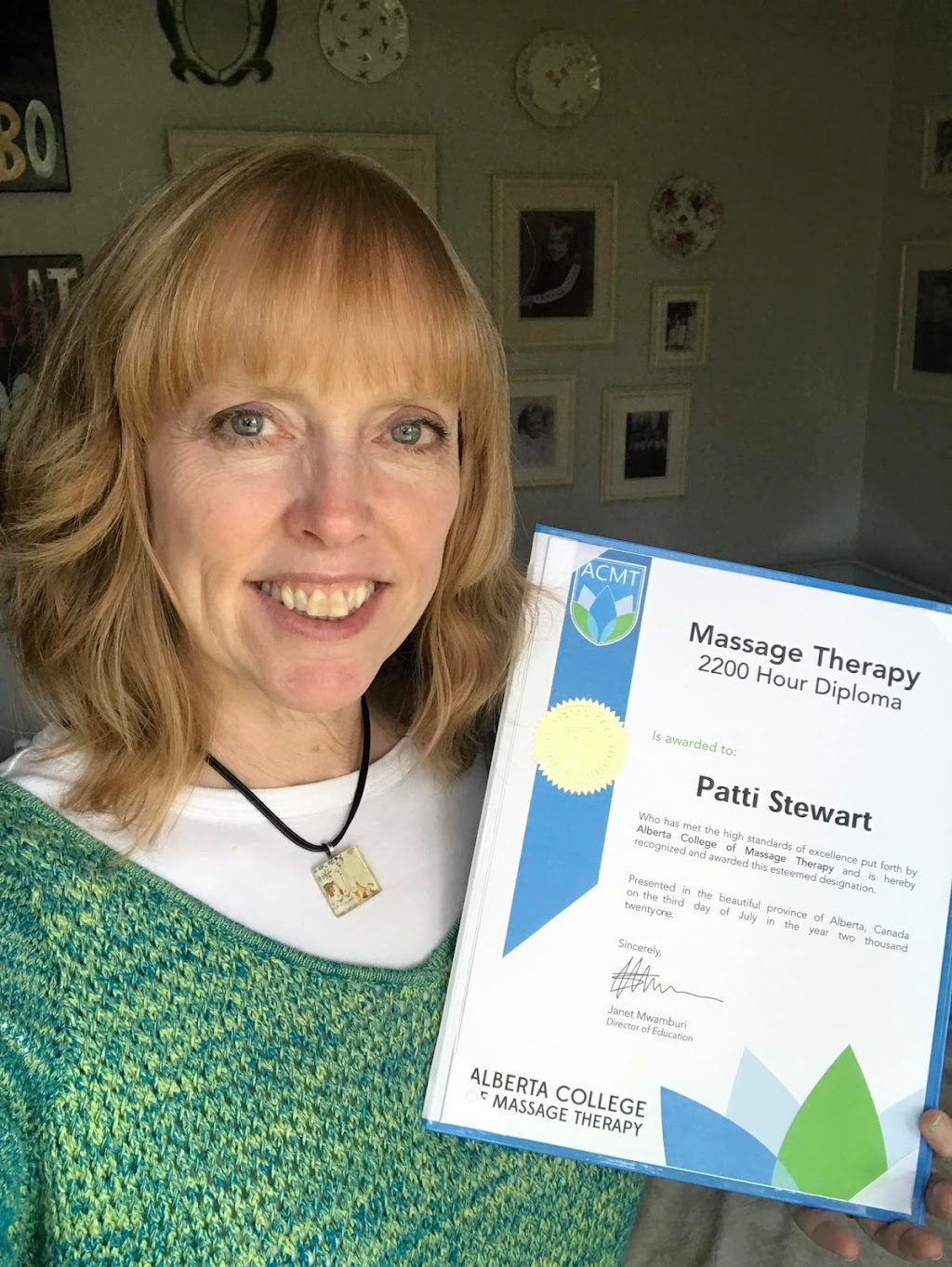 Patti Stewart, RMT | 94 Cochrane Crescent, Cochrane, AB T4C 1Z9, Canada | Phone: (403) 702-3453