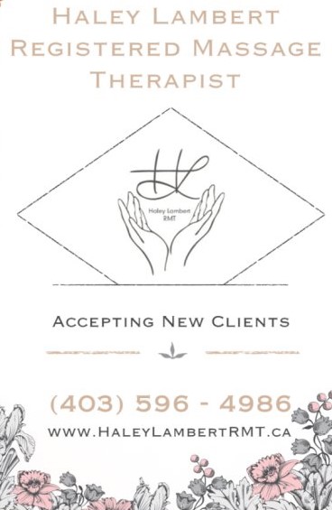 Haley Lambert Registered Massage Therapist | 5641 48 Ave Crescent Bay #120, Ponoka, AB T4J 1K2, Canada | Phone: (403) 596-4986