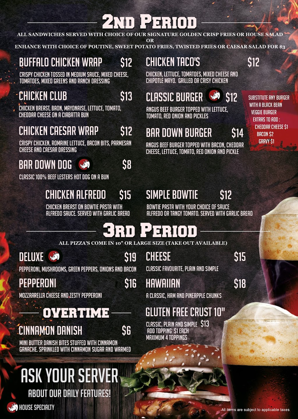Bar Down Lounge & Sports Bar | Rhino Sports and Playland, 199 Bell Blvd, Belleville, ON K8P 5K6, Canada | Phone: (613) 969-6564