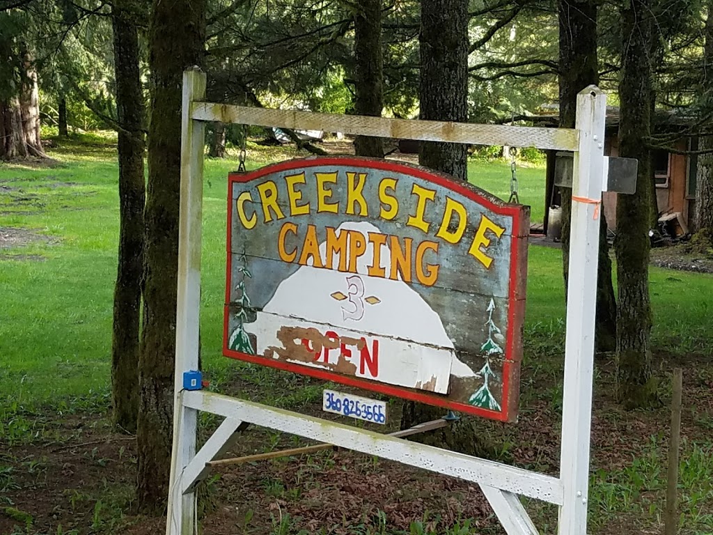 Creekside Camping | 39602 Baker Lake Rd, Concrete, WA 98237, USA | Phone: (360) 826-3566