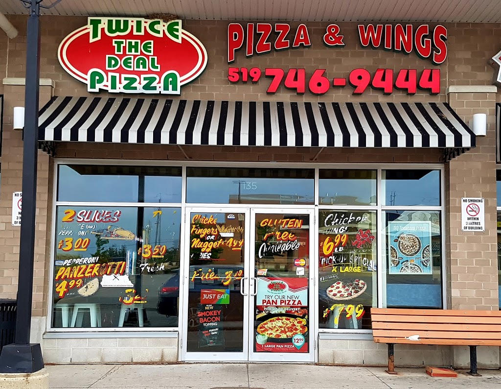 Twice The Deal Pizza | 600 Laurelwood Dr, Waterloo, ON N2V 0A2, Canada | Phone: (519) 746-9444