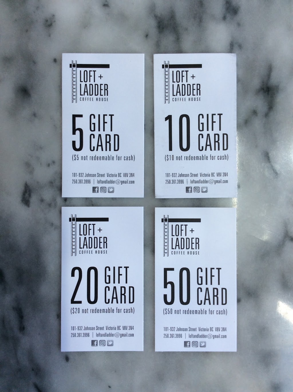 Loft and Ladder Coffee House | 101-932 Johnson St, Victoria, BC V8V 3N4, Canada | Phone: (250) 361-3996
