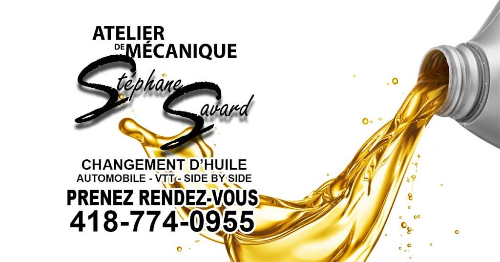 Garage Stéphane Savard | 213A Rue Commerciale, Saint-Victor, QC G0M 1B0, Canada | Phone: (418) 774-0955