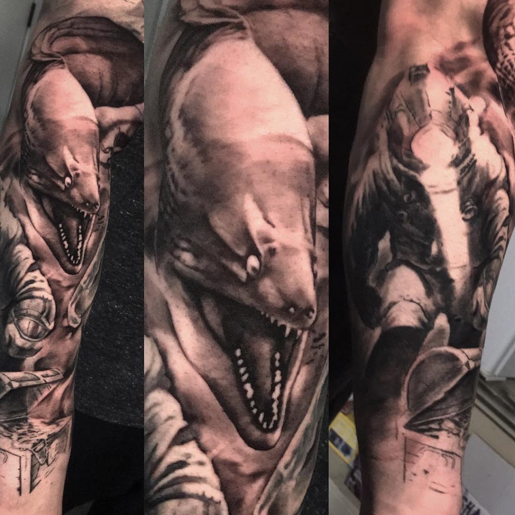 Black Label Tattoos with Teemu Hakala, David Gluck, and Kate Sto | 1234 Clements Road, (For actual address please contact), Duncan, BC V9L 6J8, Canada