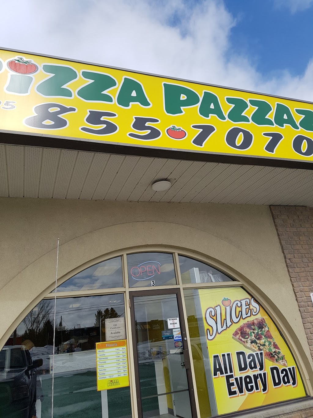 Pizza Pazzaz | 3183 Errington Ave, Chelmsford, ON P0M 1L0, Canada | Phone: (705) 855-7070