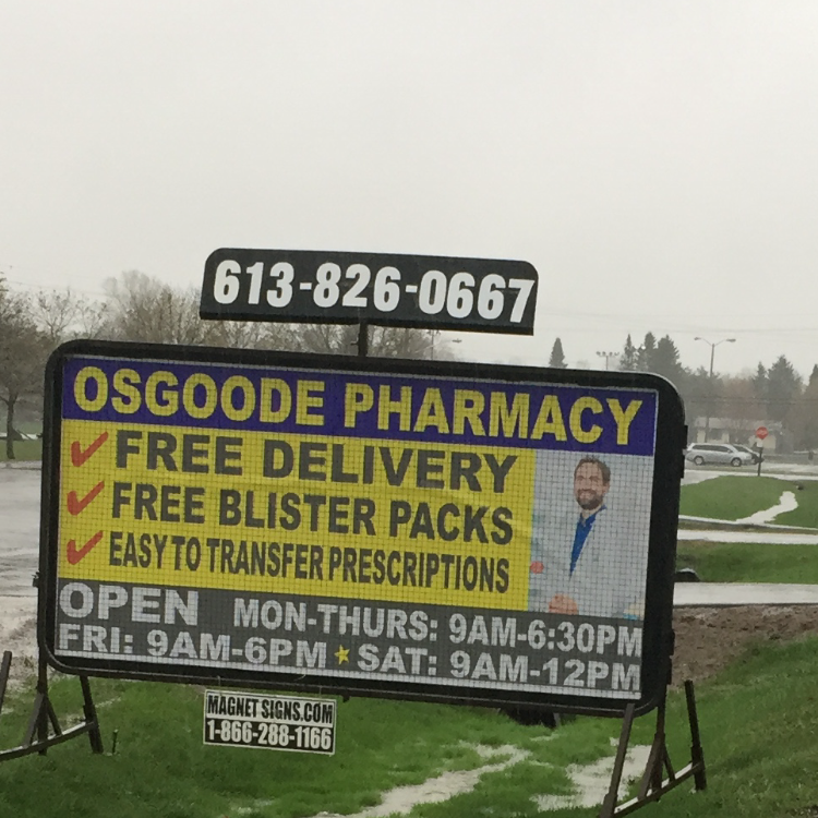 Osgoode Pharmacy | 3192 Logan Farm Dr, Osgoode, ON K0A 2W0, Canada | Phone: (613) 826-0667