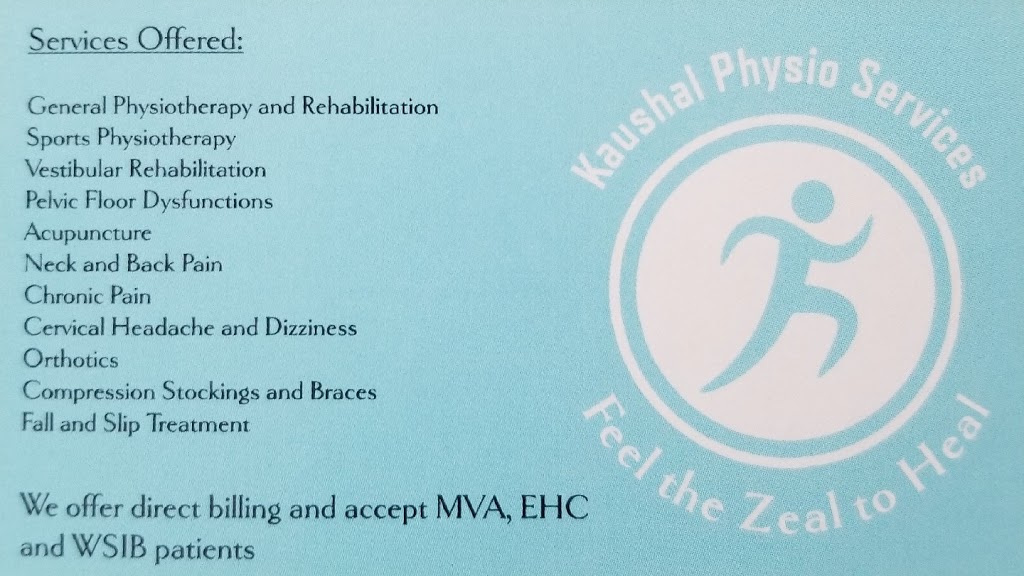 Kaushal Physio Services | 31 Rivertrail Ave, Kitchener, ON N2A 0H8, Canada | Phone: (647) 283-9802