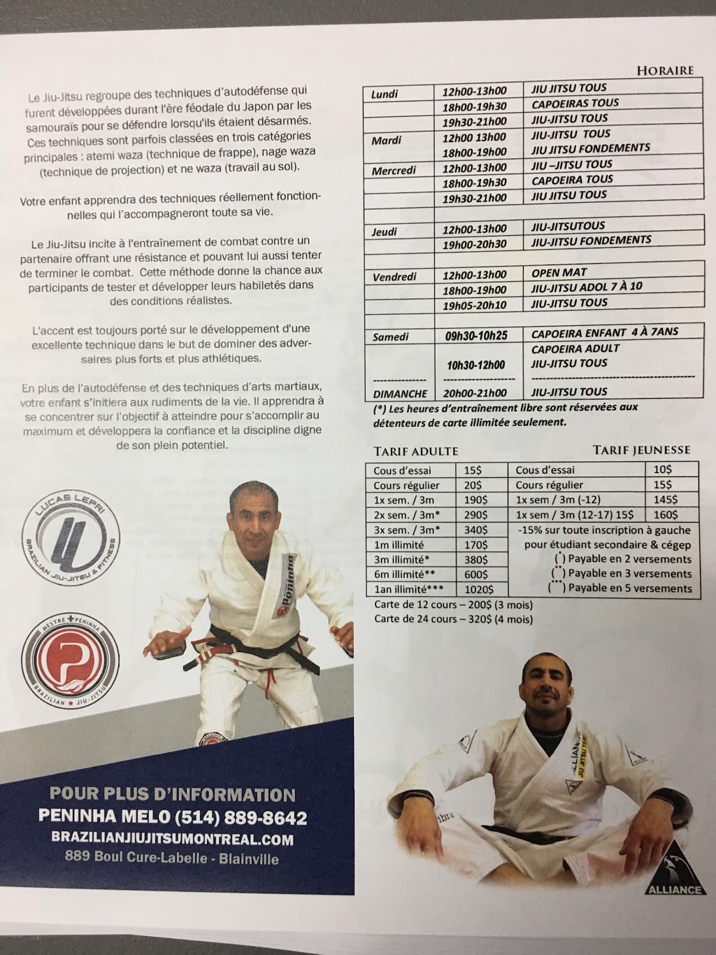 Brazilian Martial Arts Center | 889 Boulevard Curé-Labelle, Blainville, QC J7C 2L3, Canada | Phone: (514) 889-8642