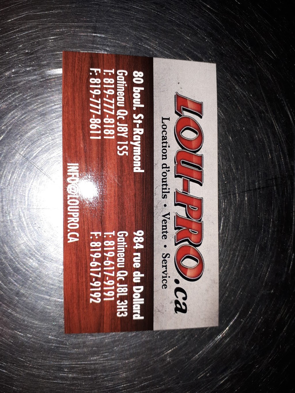 Tool Rental Lou-Pro Hull | 80 Boulevard Saint-Raymond, Gatineau, QC J8Y 1S5, Canada | Phone: (819) 777-8181