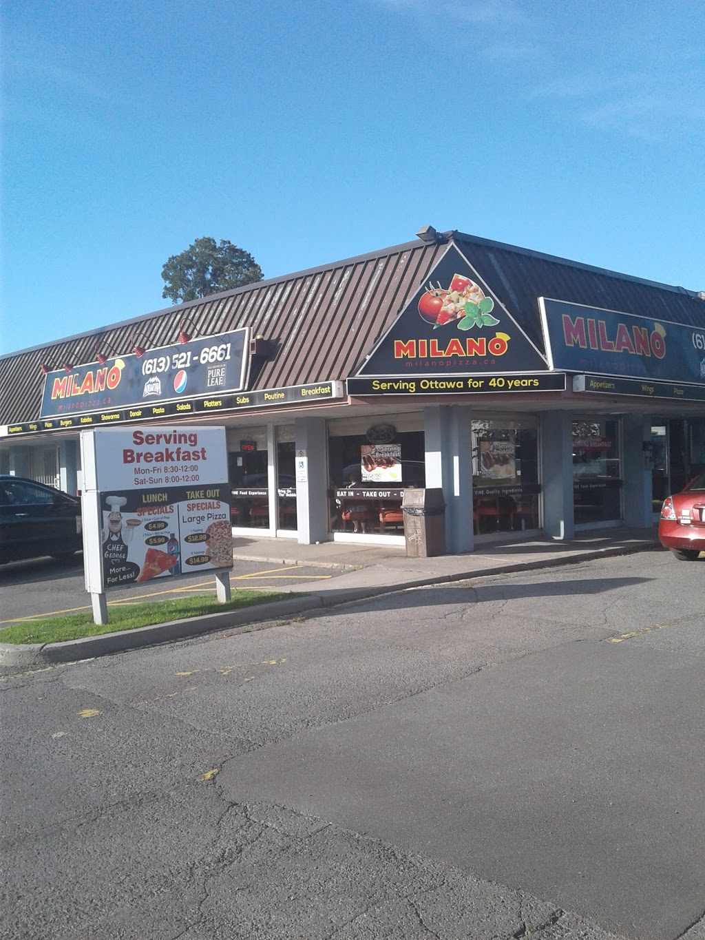 Milano Pizzeria | 2241 St Laurent Blvd, Ottawa, ON K1G 1B1, Canada | Phone: (613) 521-6661