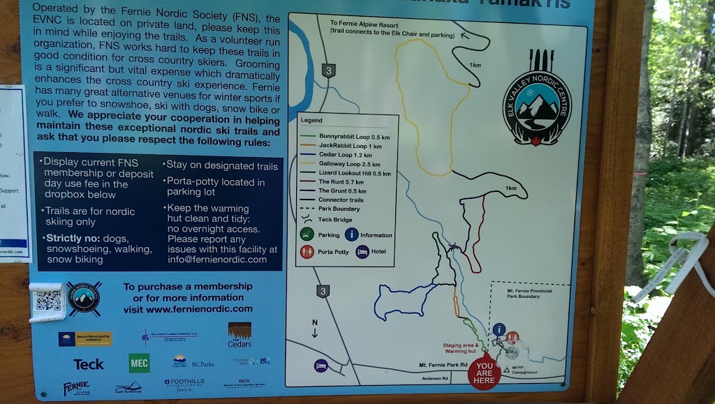 Elk Valley Nordic Centre | 500 Mt Fernie Park Rd, Fernie, BC V0B 1M7, Canada | Phone: (250) 430-2719