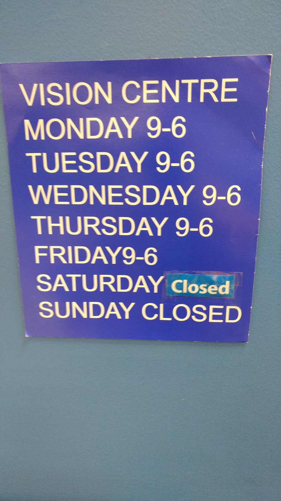 Vision Center At Walmart | 3939 Rochdale Blvd, Regina, SK S4X 4P7, Canada | Phone: (306) 543-3237