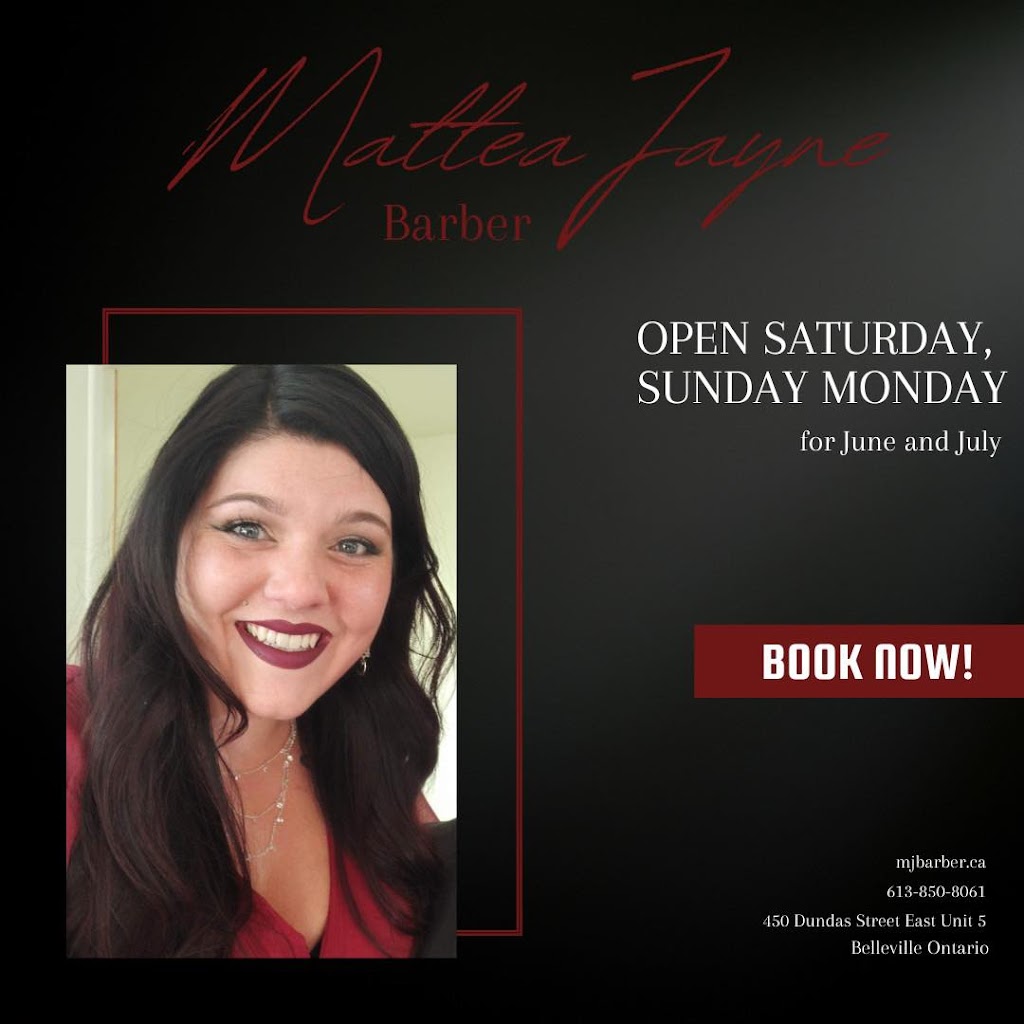 Mattea Jayne - Barber | 450 Dundas St E Unit 5, Belleville, ON K8N 1E9, Canada | Phone: (613) 850-8061