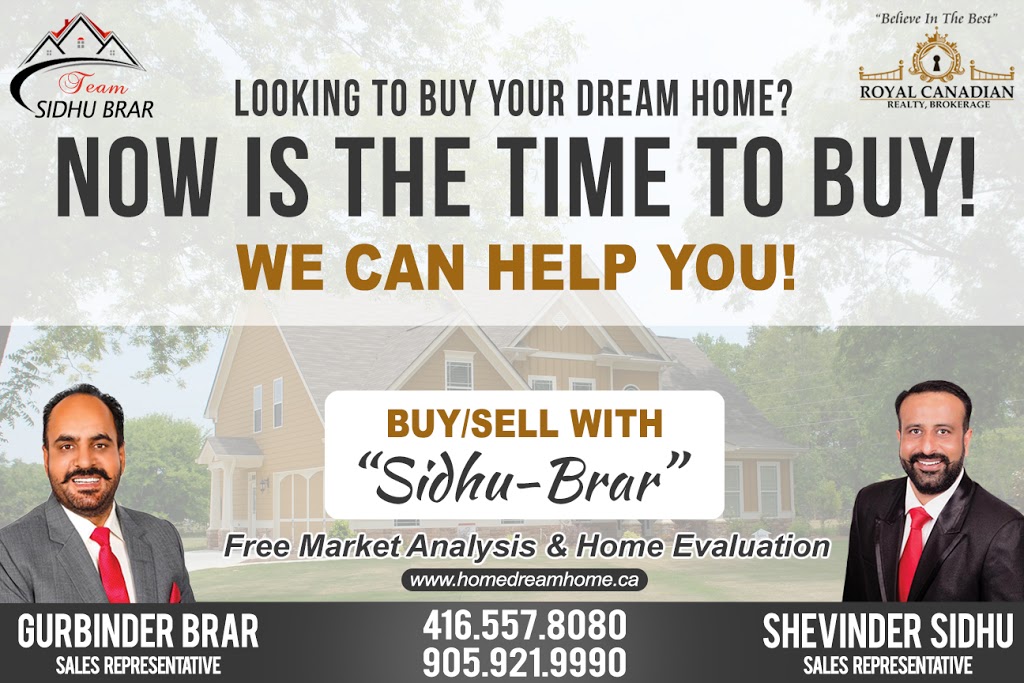 Team Sidhu-Brar | 29 Dewside Dr, Brampton, ON L6R 3B7, Canada | Phone: (416) 557-8080