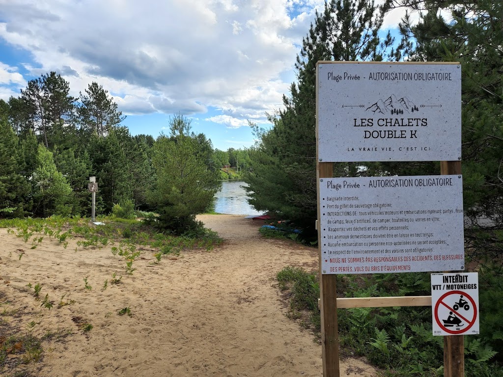 Plage privée - Les Chalets Double K | 172 Av du Lac-à-la-Perchaude, Saint-Alexis-des-Monts, QC J0K 1V0, Canada | Phone: (819) 995-4879