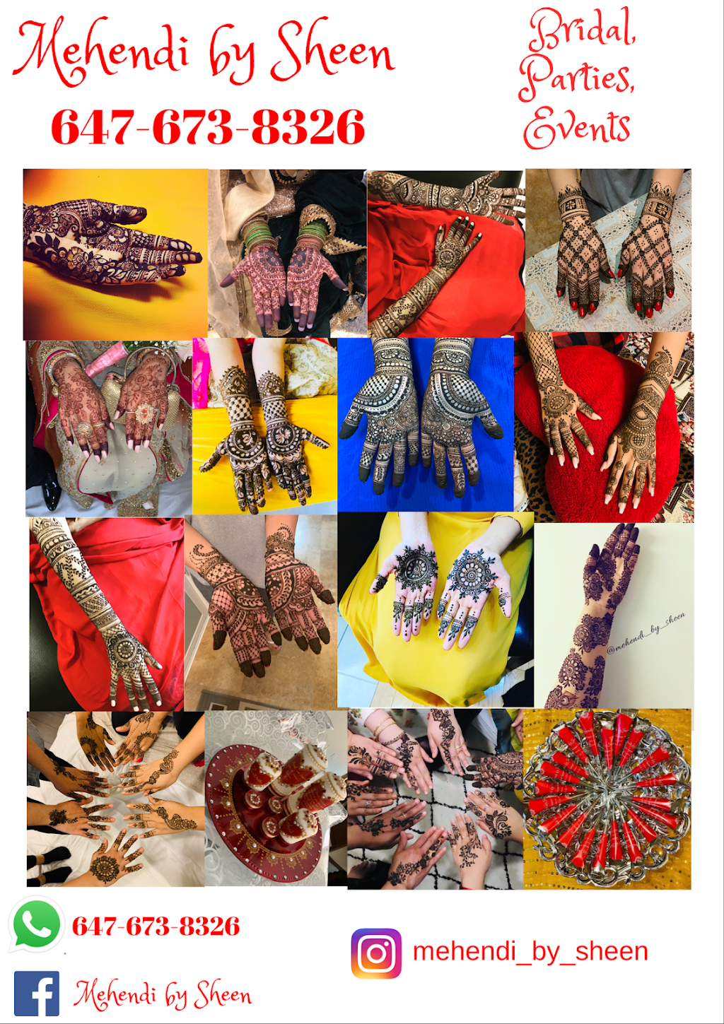 Sheen Henna ( Mehendi by Sheen) | Canarvan Ct, Brampton, ON L6Y 4N1, Canada | Phone: (647) 673-8326