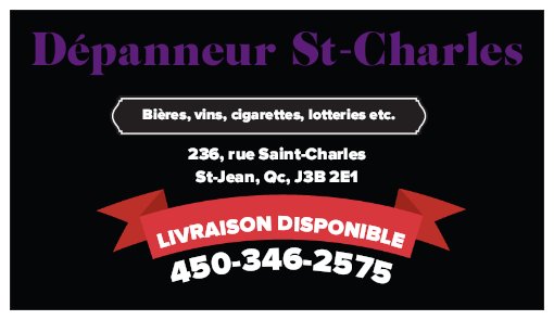Dépanneur Saint-Charles | 236 Rue Saint-Charles, Saint-Jean-sur-Richelieu, QC J3B 2E1, Canada | Phone: (450) 346-2575