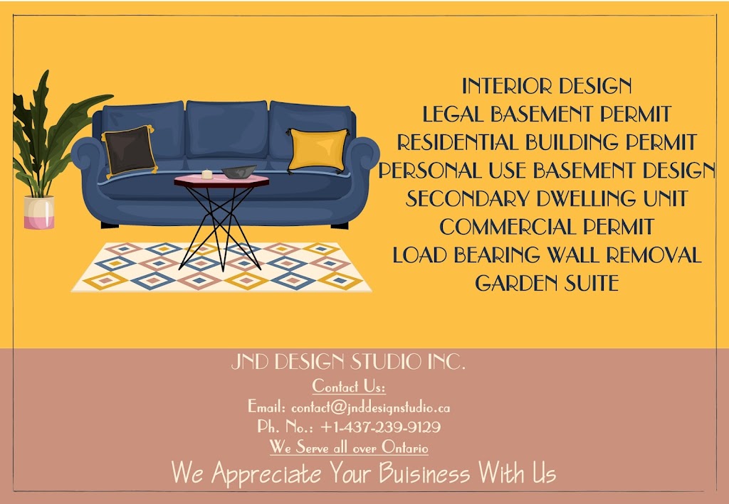 JND Design Studio Inc. | 4 Lackington St, Brampton, ON L6X 0R8, Canada | Phone: (647) 512-5278