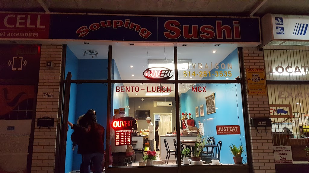 Souping Sushi | 7468 Boul Langelier, Saint-Léonard, QC H1S 3B7, Canada | Phone: (514) 251-3535