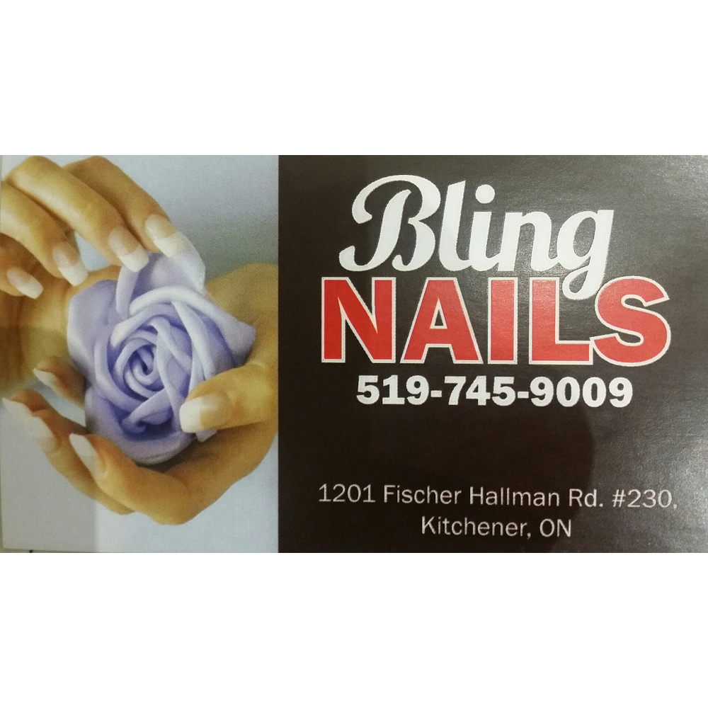 Bling Nails | 1201 Fischer-Hallman Rd #230, Kitchener, ON N2R 0H3, Canada | Phone: (519) 745-9009
