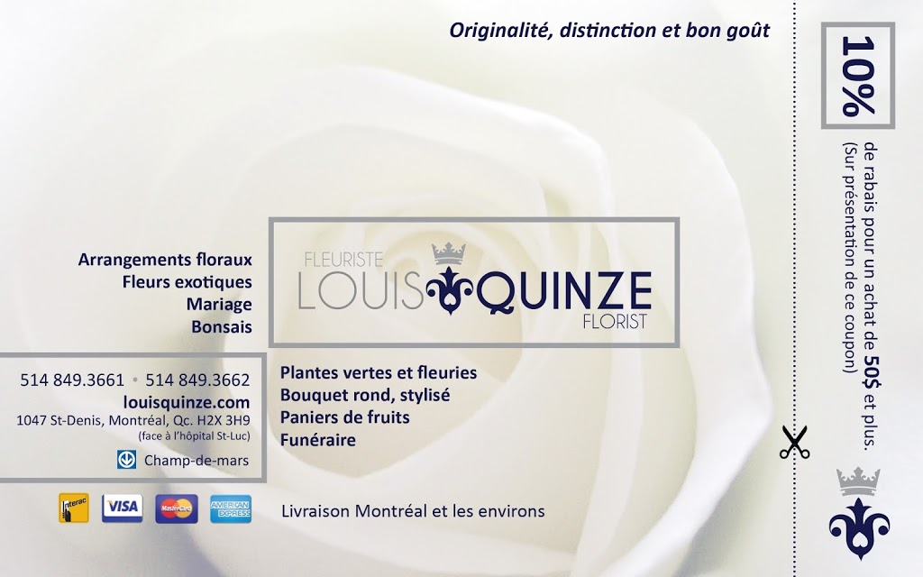 Fleuriste Louis Quinze | 1047 Rue Saint-Denis, Montréal, QC H2X 3H9, Canada | Phone: (514) 849-3661