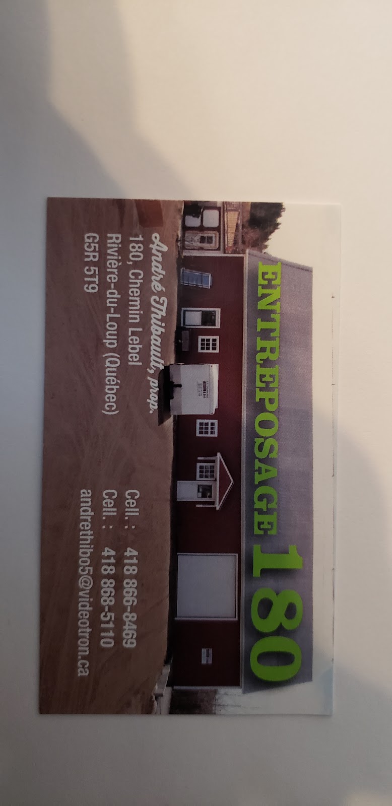 Entreposage 180 | 180 Chem. Lebel, Rivière-du-Loup, QC G5R 5T9, Canada | Phone: (418) 868-5110