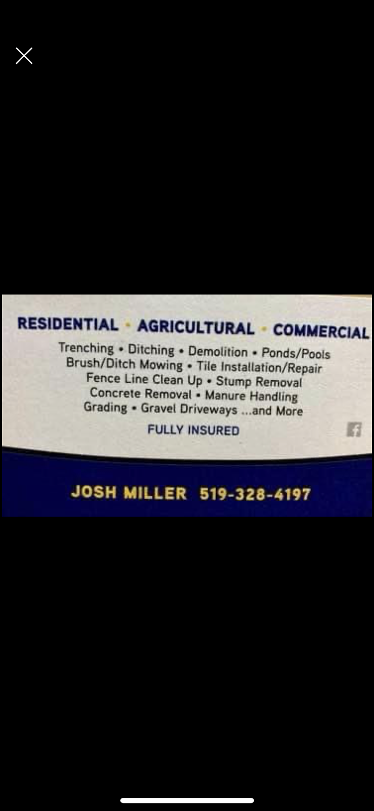J&J Miller Excavating | 3284 Kimball Rd, Courtright, ON N0N 1H0, Canada | Phone: (519) 328-4197