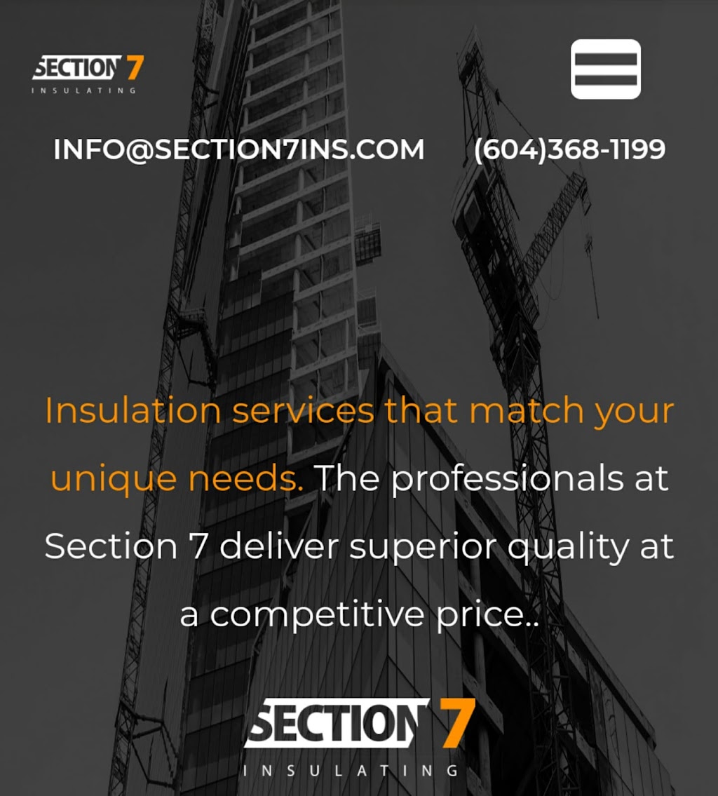 Section 7 Insulation Ltd | 6333 148 St unit 213, Surrey, BC V3S 3C3, Canada | Phone: (604) 368-1199