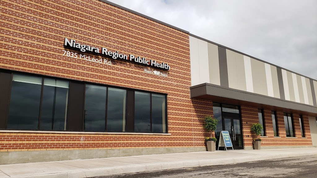 Niagara Region Public Health - Niagara Falls Office | health | 7835 McLeod Road CLOSED DUE TO, COVID-19, Niagara Falls, ON L2H 0G5, Canada | 9053561538 OR +1 905-356-1538